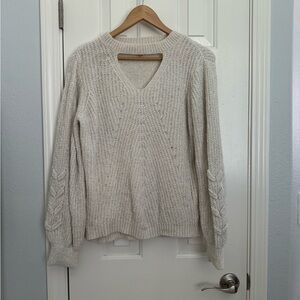 Off white knit sweater